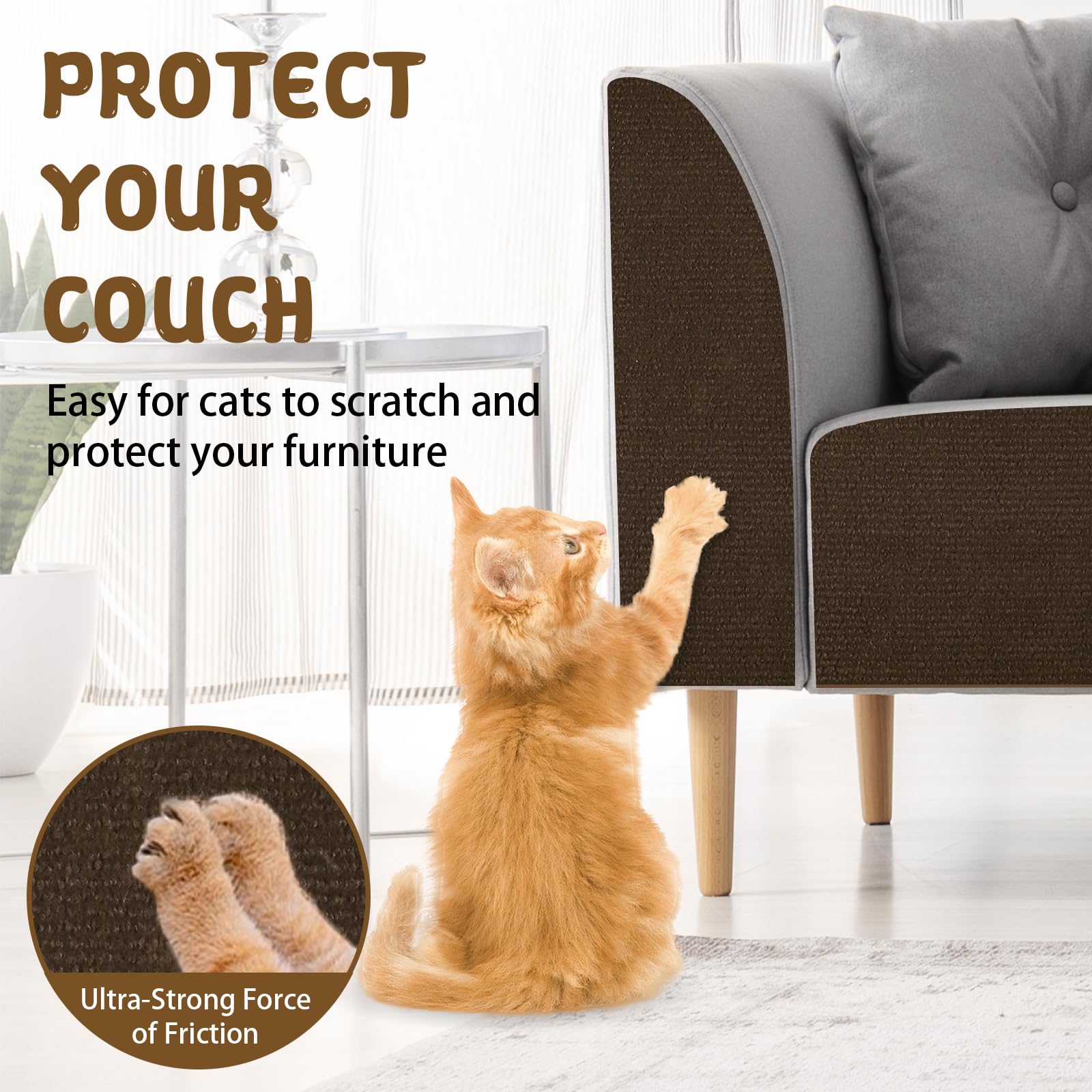 LSGCQ climbing cat scratcher mat DIY cutting option allows custom sizes.