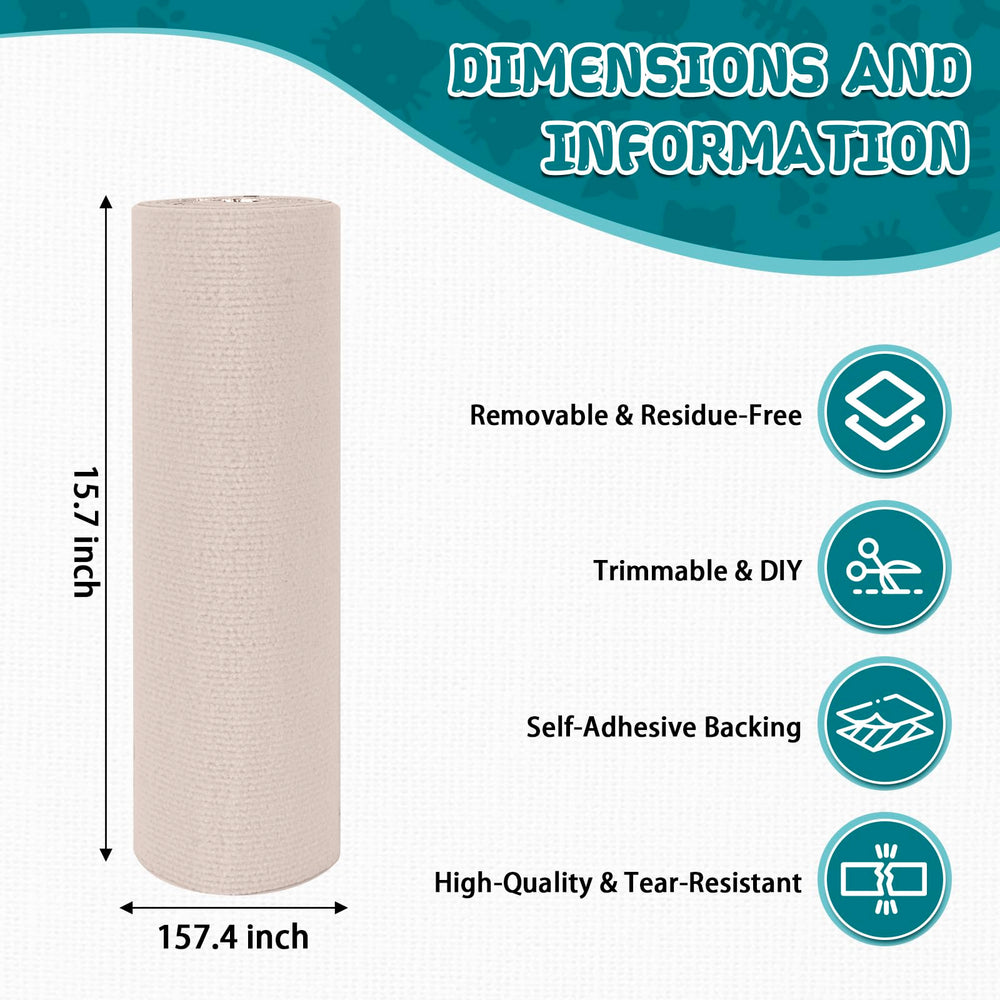 LSGCQ cat scratcher mat free-cutting option lets you tailor size for snug fits.