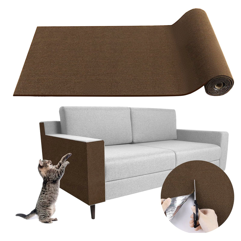 LSGCQ climbing cat scratcher mat front view, durable felt for long-lasting scratching sessions.