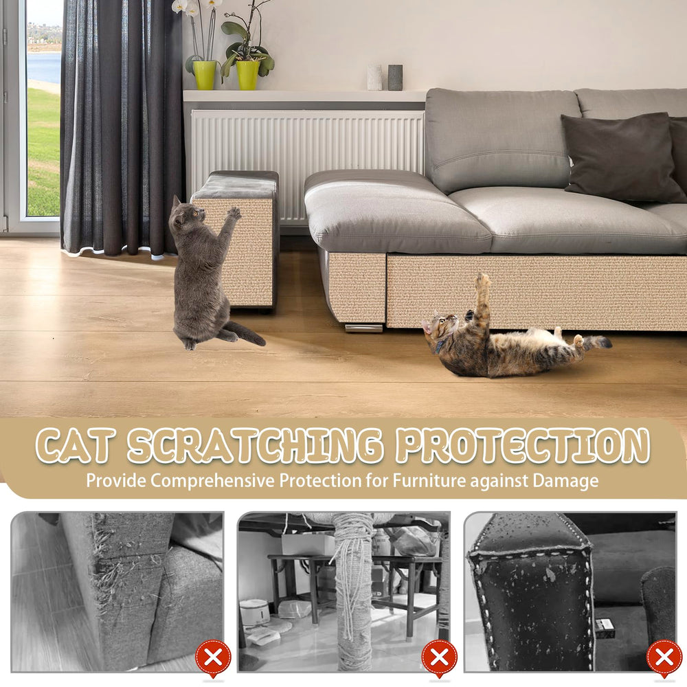 LSGCQ climbing cat scratcher mat protects furniture while providing traction