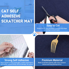 LSGCQ climbing cat scratcher mat trim-to-fit feature for custom sizing
