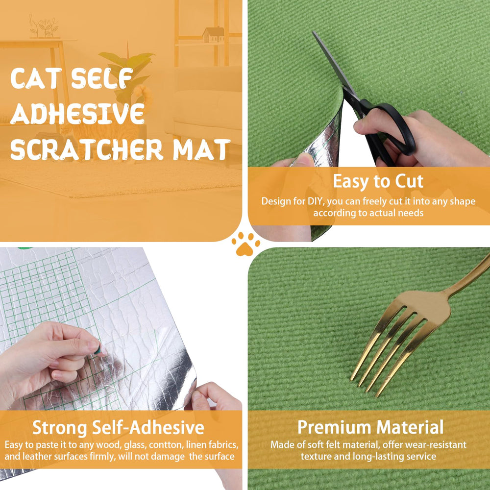LSGCQ self-adhesive backing on wood surface enables easy installation.