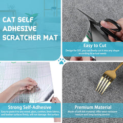 LSGCQ Trimmable Cat Scratch Pad provides customizable fit for tight spaces.