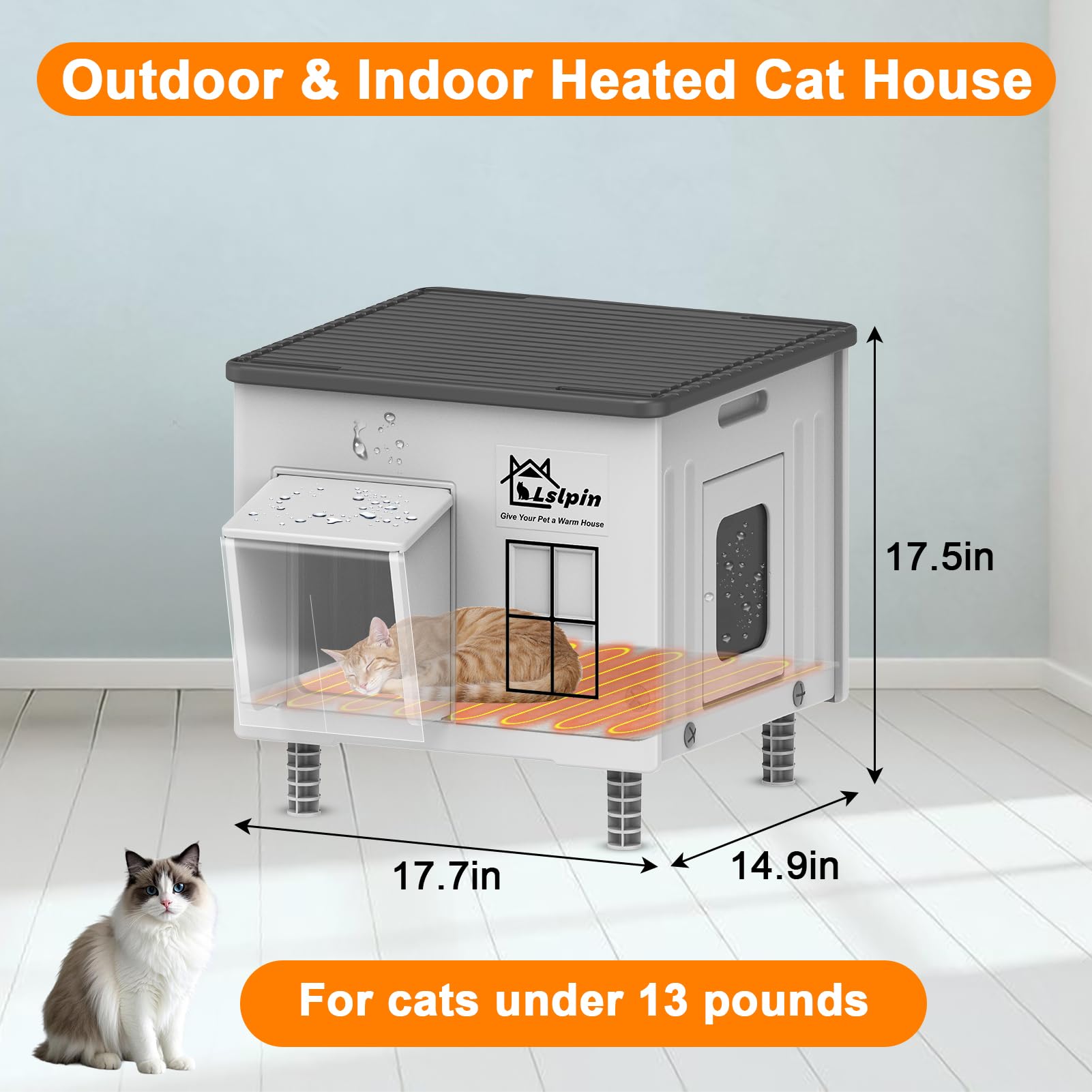 Lslpin outdoor cat house assembly in progress for quick setup