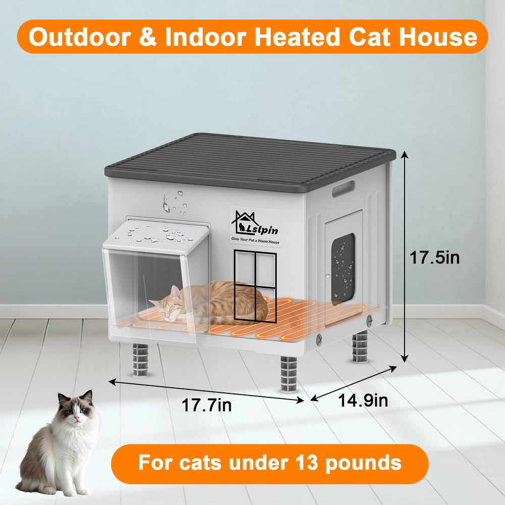 Lslpin outdoor cat house assembly in progress for quick setup