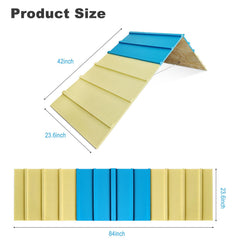 LTTGX dog agility A-frame anti-slip bars improve grip during climbs.