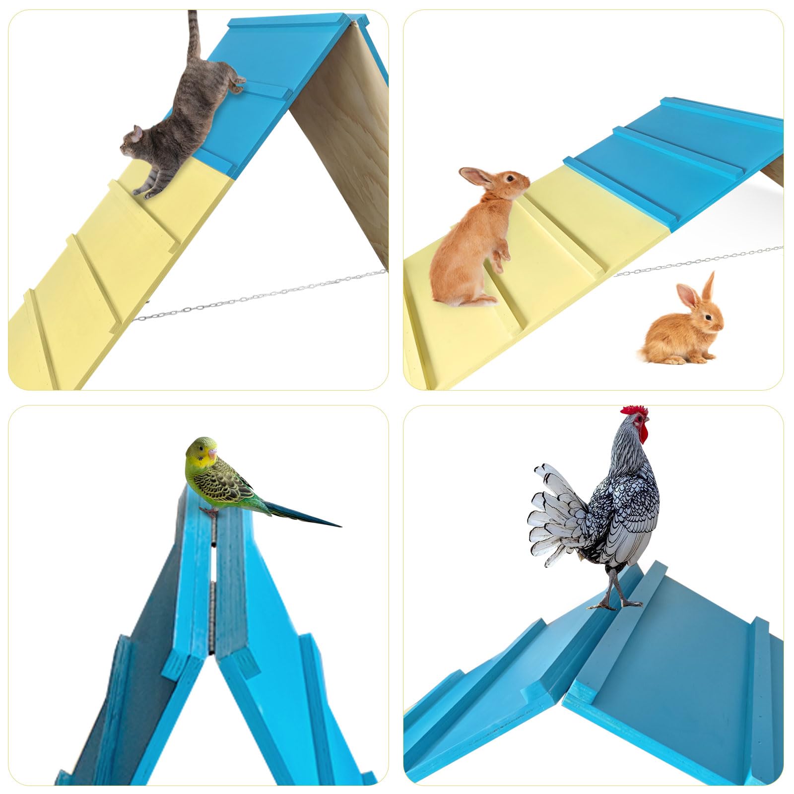 LTTGX dog agility A-frame vibrant colors boost visibility during training.