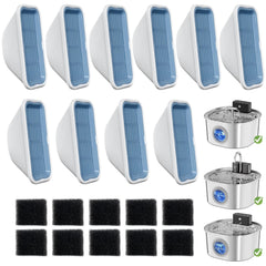 LUBERDUSH cat water fountain filters 108oz for clean, odor-reduced drinking water.