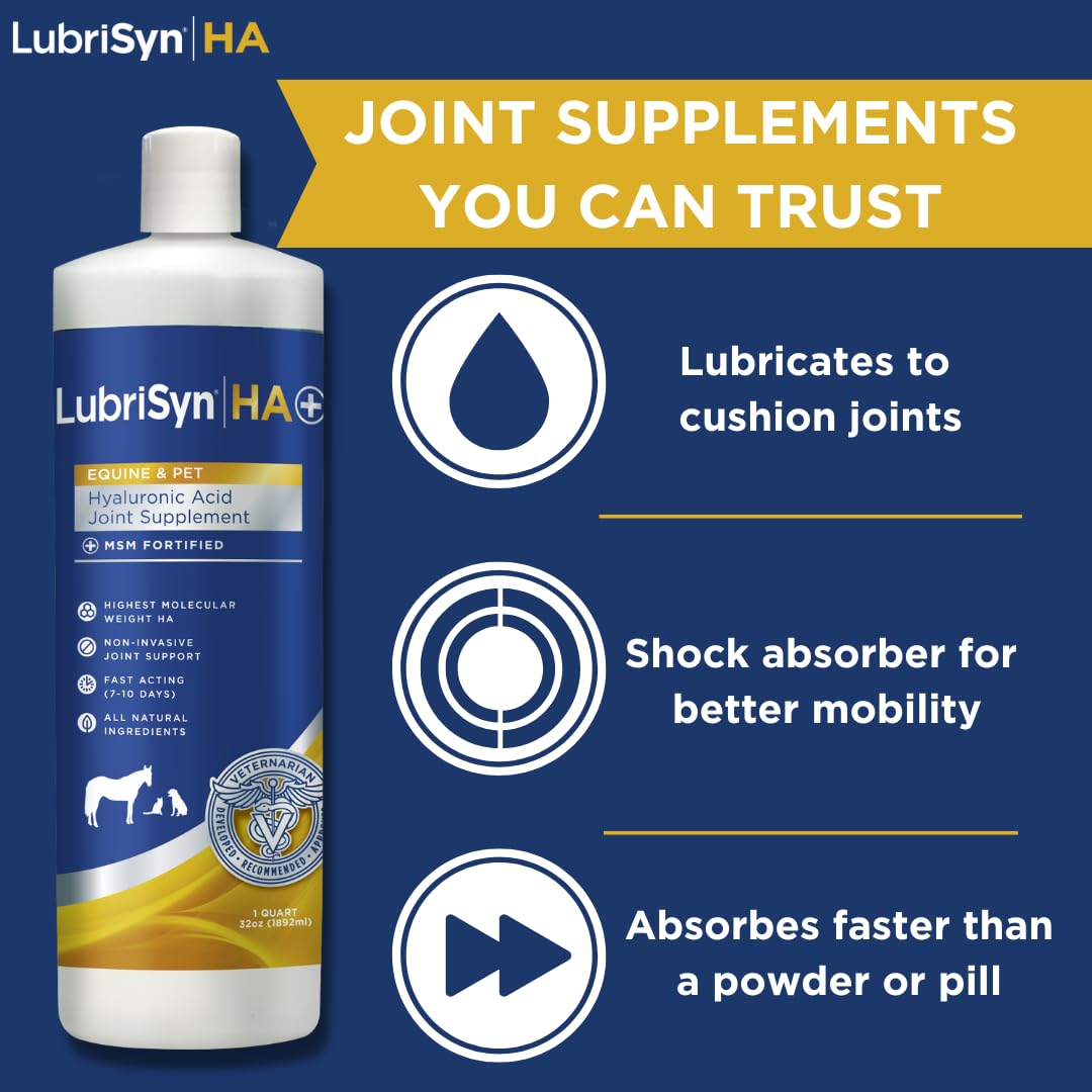 LubriSynHA label close-up highlights purity and GMP-made quality.