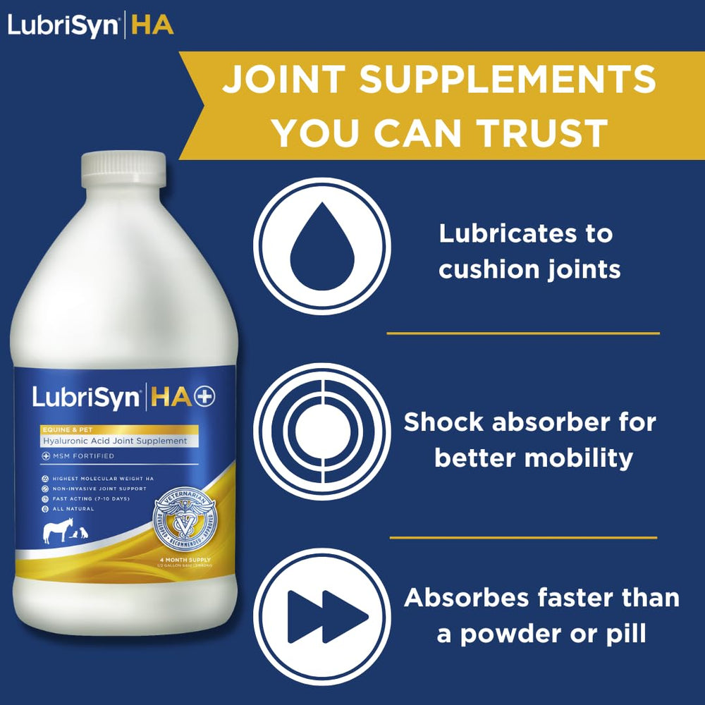 LubriSynHA packaging label shows USA-made GMP-quality for purity
