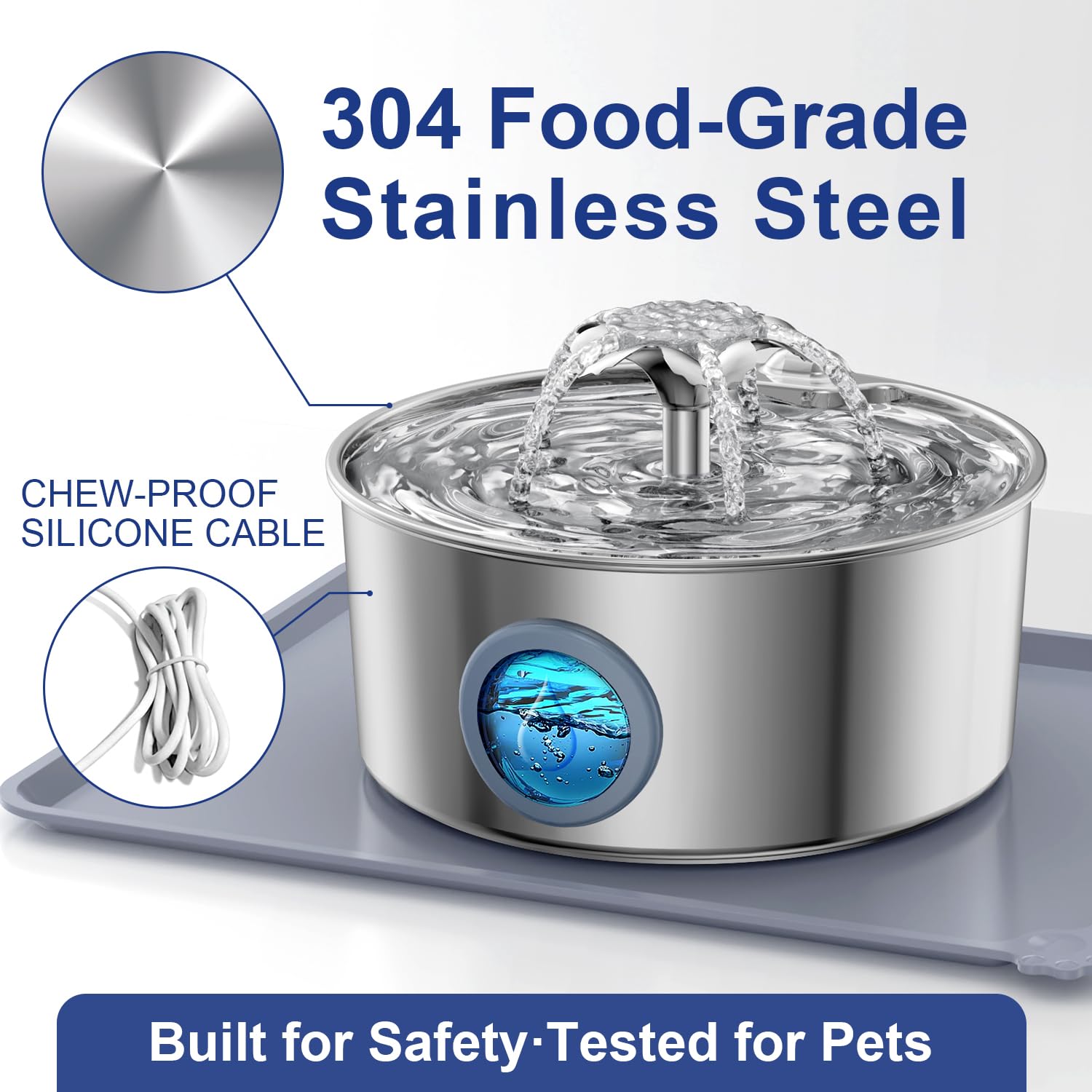 LucidShine visible water level window offers at-a-glance refills.