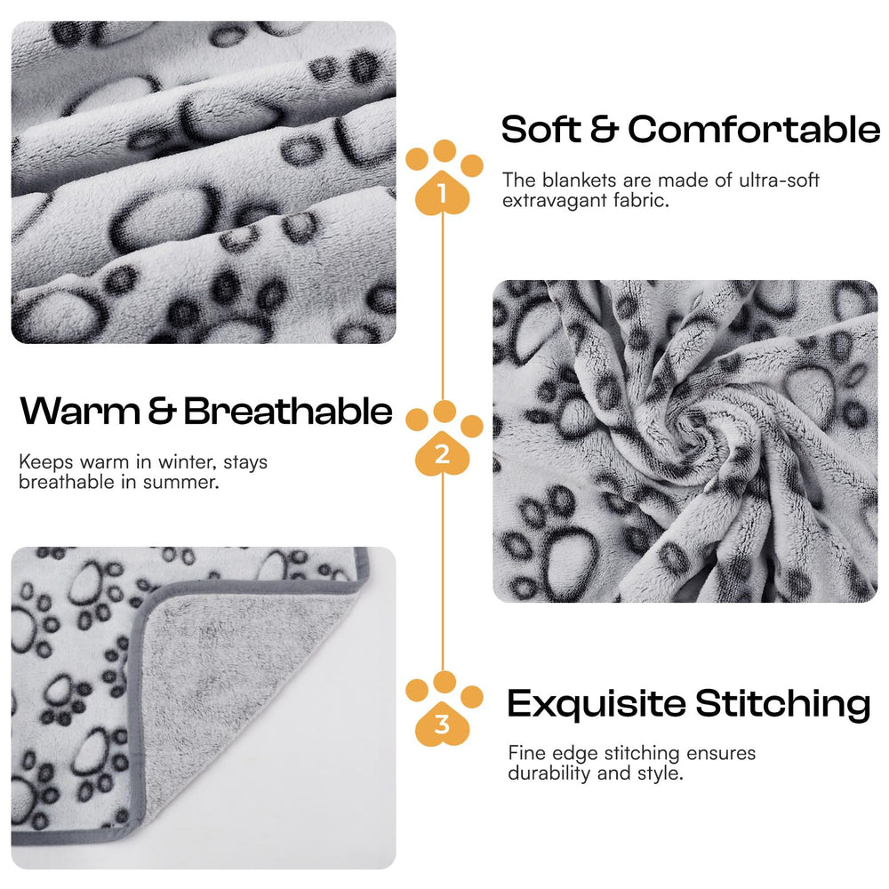 Luciphia 1 Pack 3 Blankets small size option keeps hamsters and teacup dogs snug.