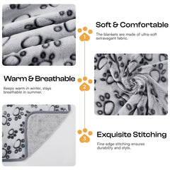 Luciphia 1 Pack 3 Blankets small size option keeps hamsters and teacup dogs snug.
