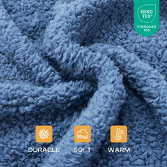 Luciphia plush sherpa fleece blanket for dogs and cats, soft and cozy.