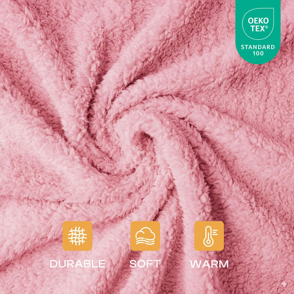 Luciphia 1 Pack 3 Calming Dog Blanket pink small pack-display highlights sizes