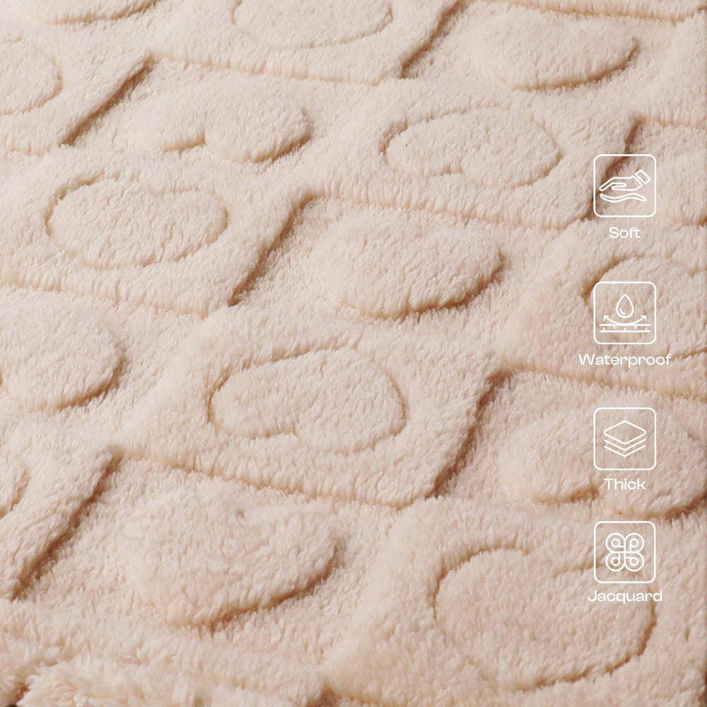 Luciphia 3D heart jacquard detail adds charming visual texture.