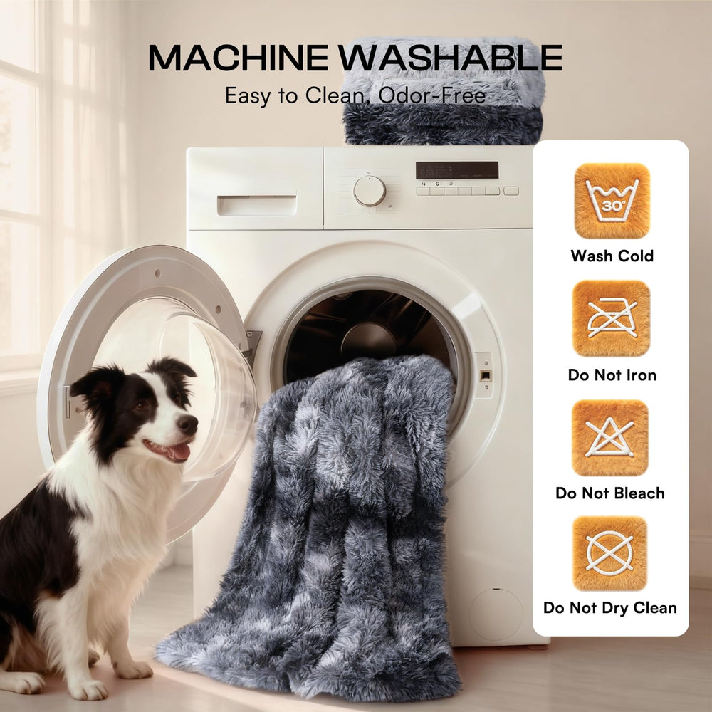 Luciphia anti-scratch dog blanket demonstrates furniture protection for busy homes.