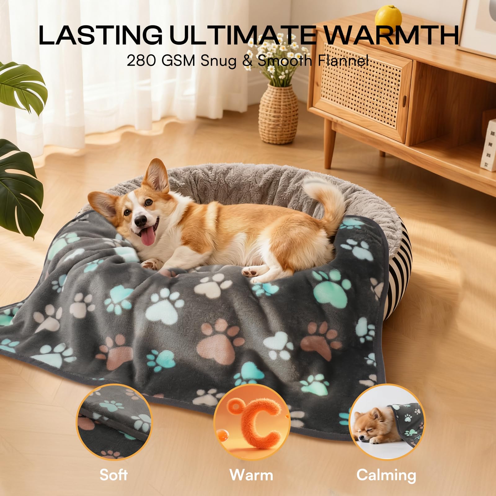 Luciphia blanket travel-compact, ready for on-the-go use.