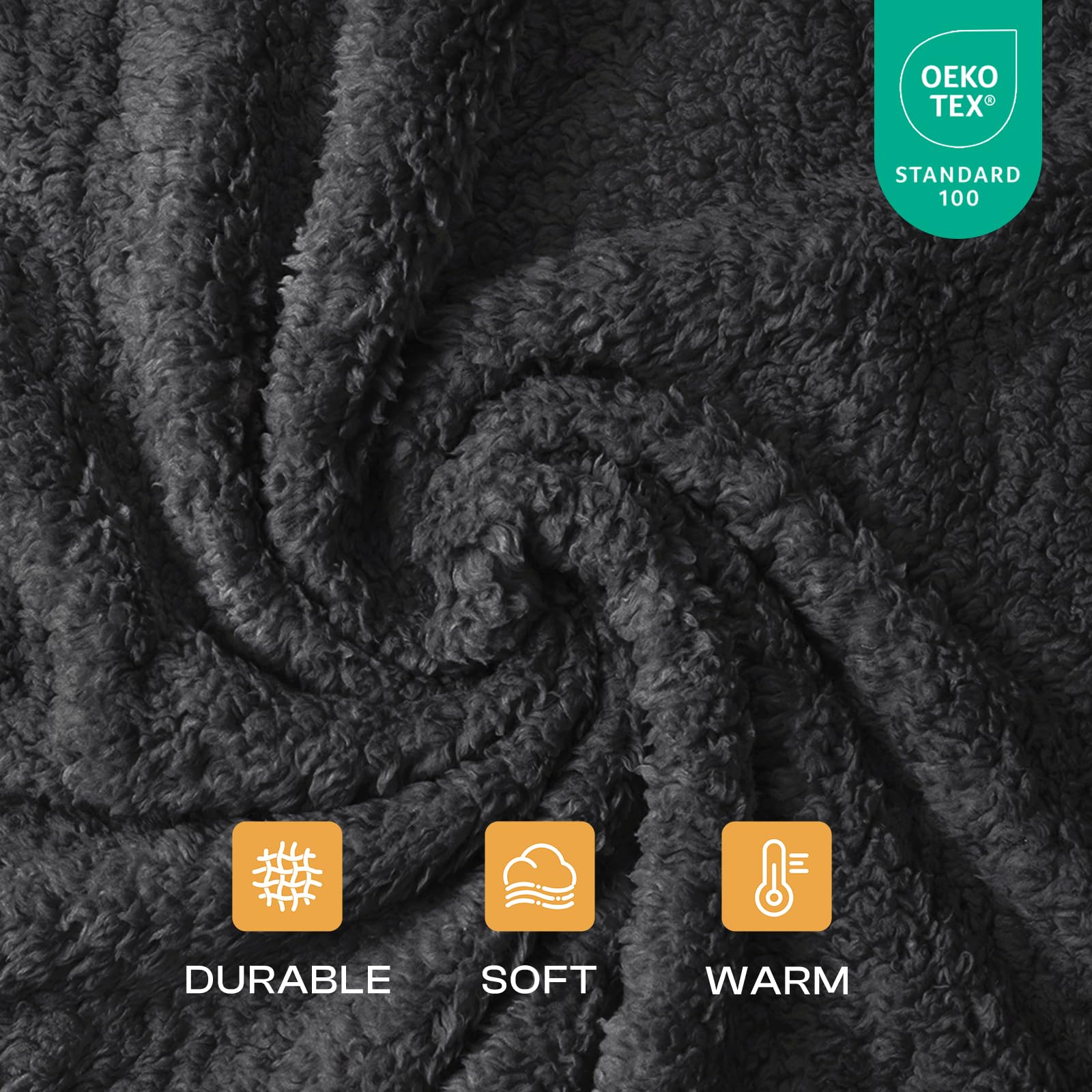 Luciphia calming blankets large 41x31 on sofa provide warm plush comfort for pets.