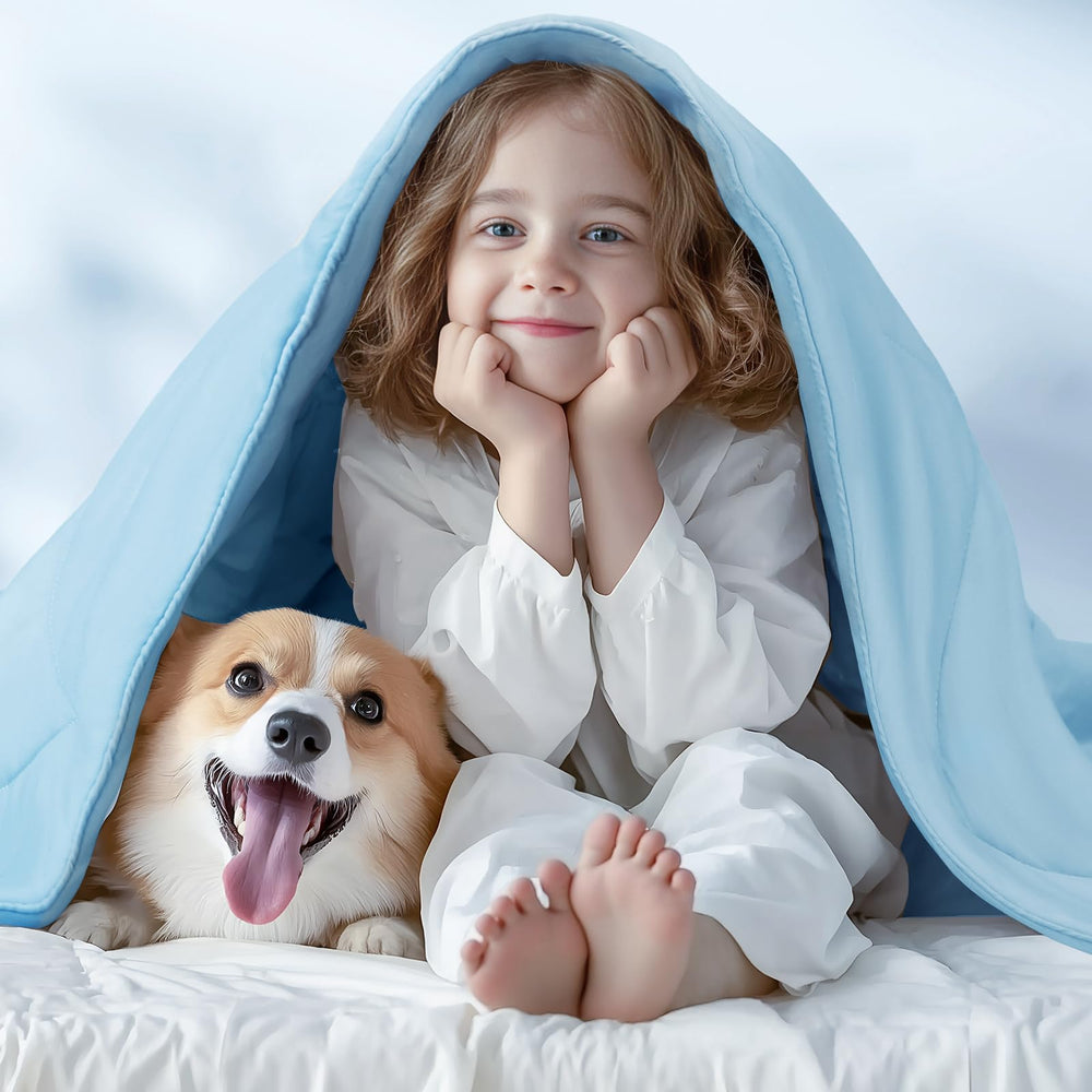 Luciphia cooling blanket suitable for cats and puppies as a calming, cooling layer.