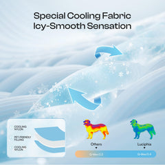 Luciphia cooling blanket nylon fabric close-up highlights silky texture and fast heat absorption.