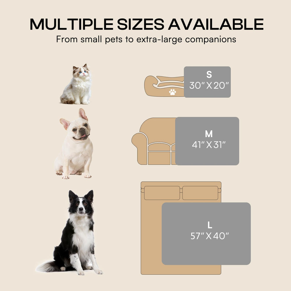 Luciphia large blanket 57x40 provides roomy comfort for big dogs