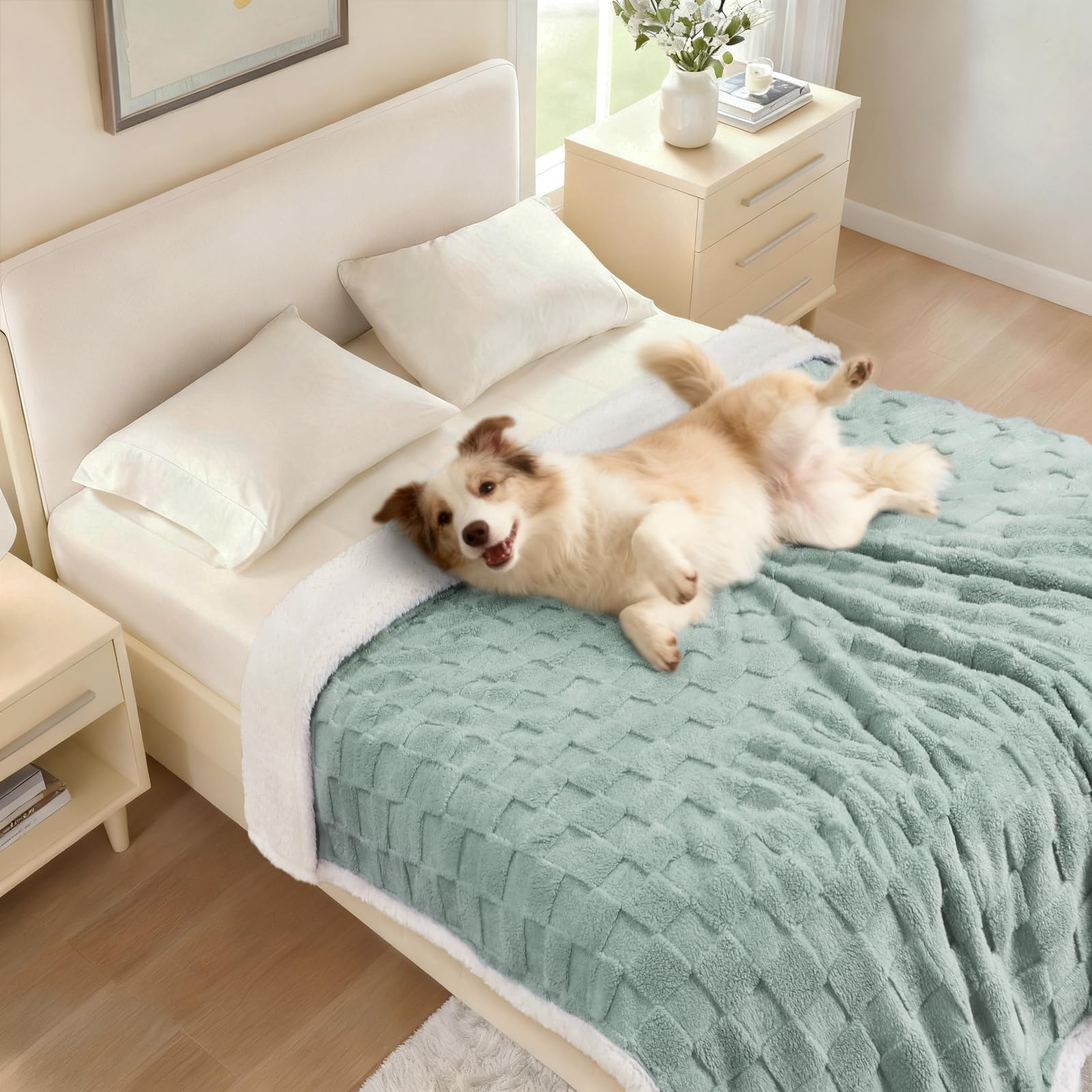 Luciphia machine washable blanket in cold cycle for easy cleanup