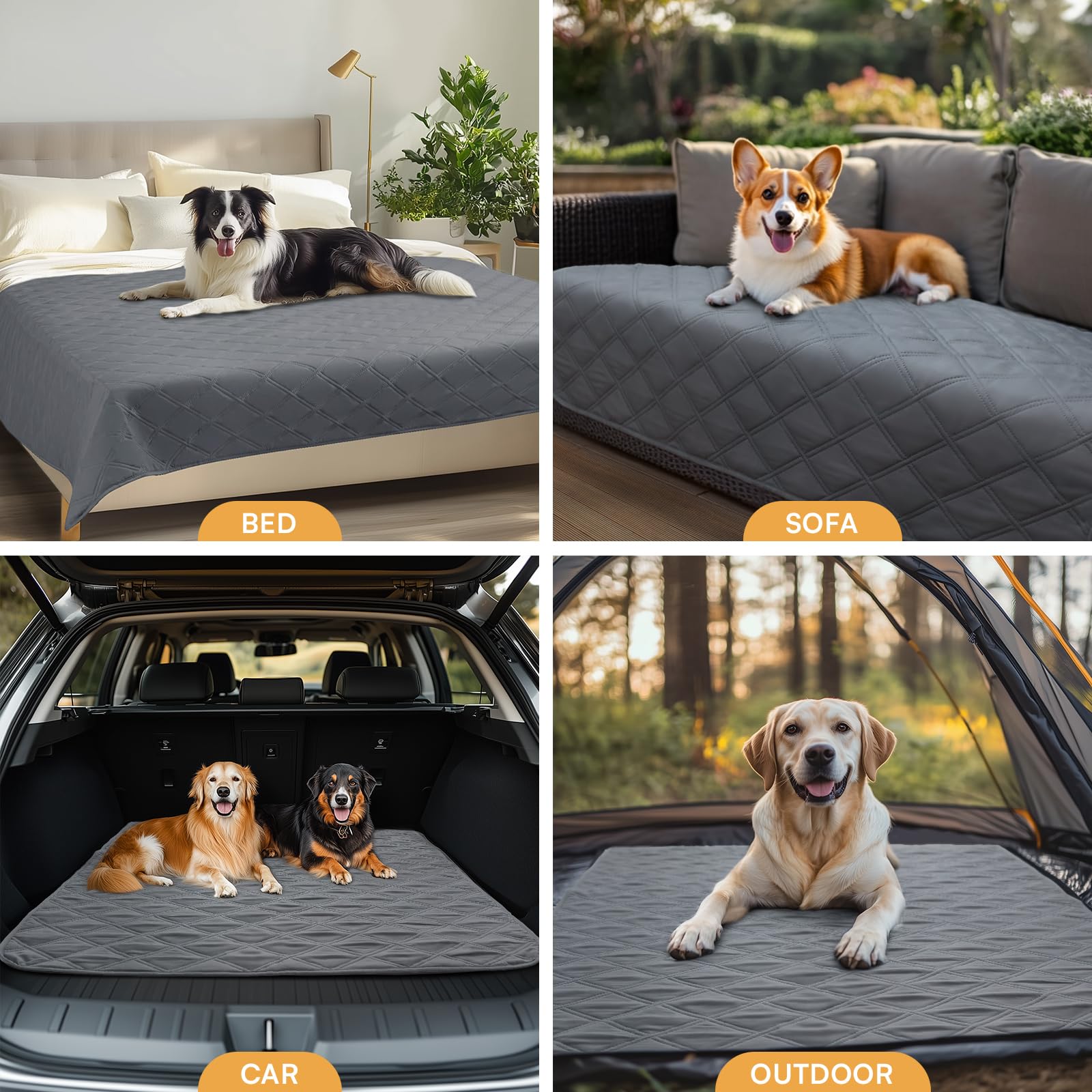 Luciphia non-slip bottom keeps the cover secure on furniture