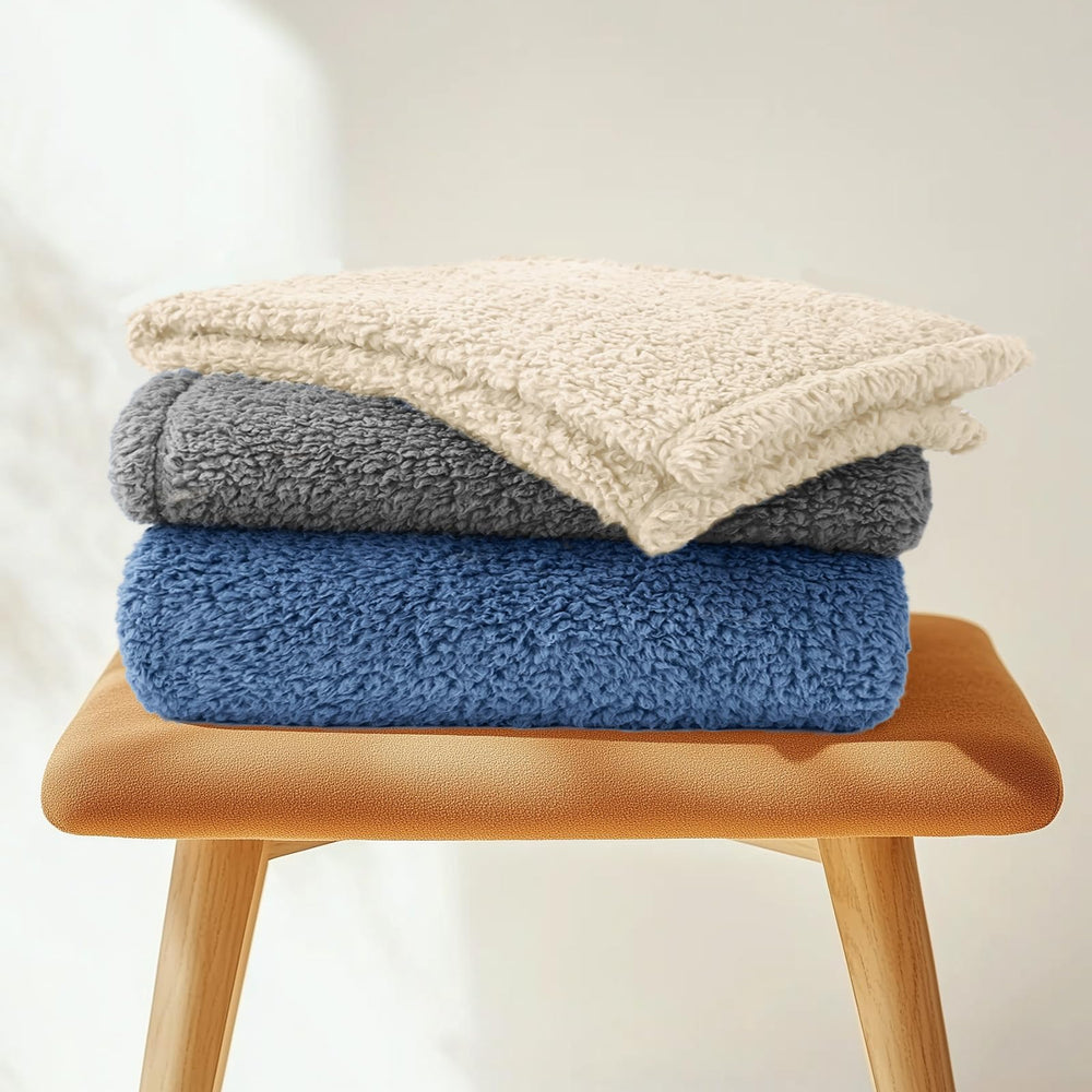 Luciphia Premium Fleece Pet Blanket medium-size fits small to medium dogs.