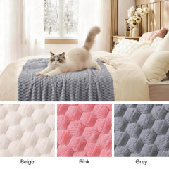 Luciphia Soft blanket on car seat illustrating travel comfort