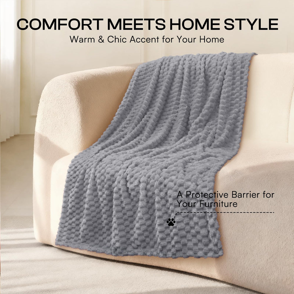 Luciphia Soft blanket care shot showing machine washable design