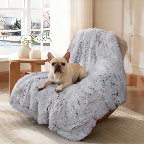 Luciphia travel-friendly blanket serves as car companion and kennel liner.