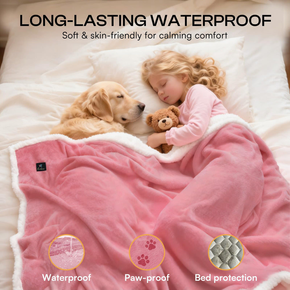 Luciphia waterproof bed blanket is machine washable for easy cleaning