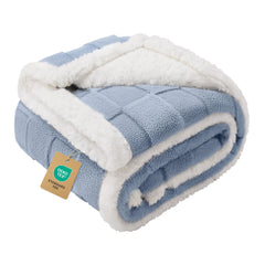 Luciphia waterproof-dog-blanket-couch-snuggle keeps pet warm while protecting furniture.