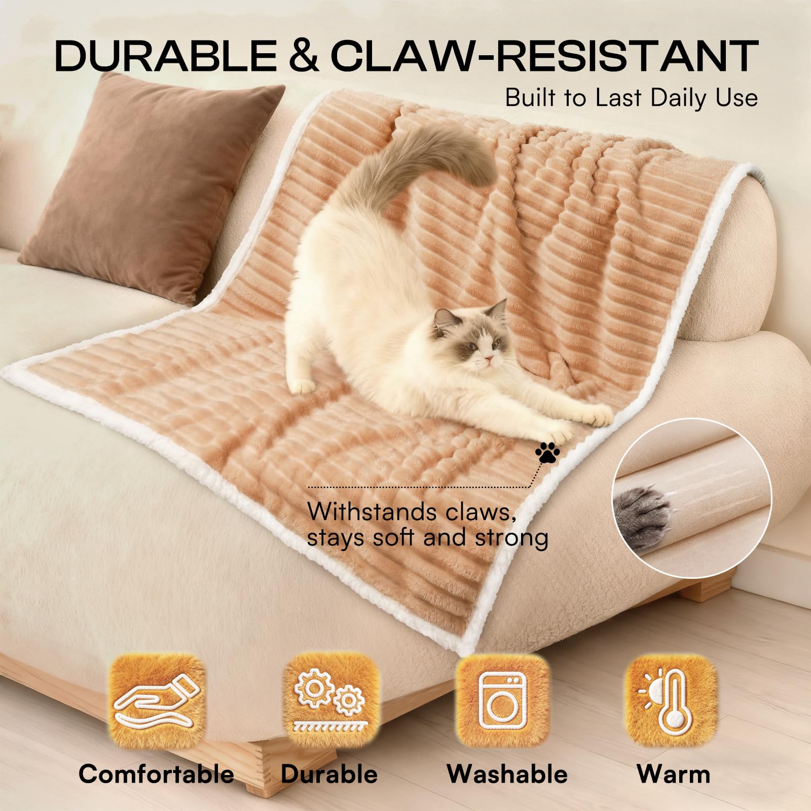 Luciphia waterproof dog blanket crate-bed versatility for cozy travel and vet visits