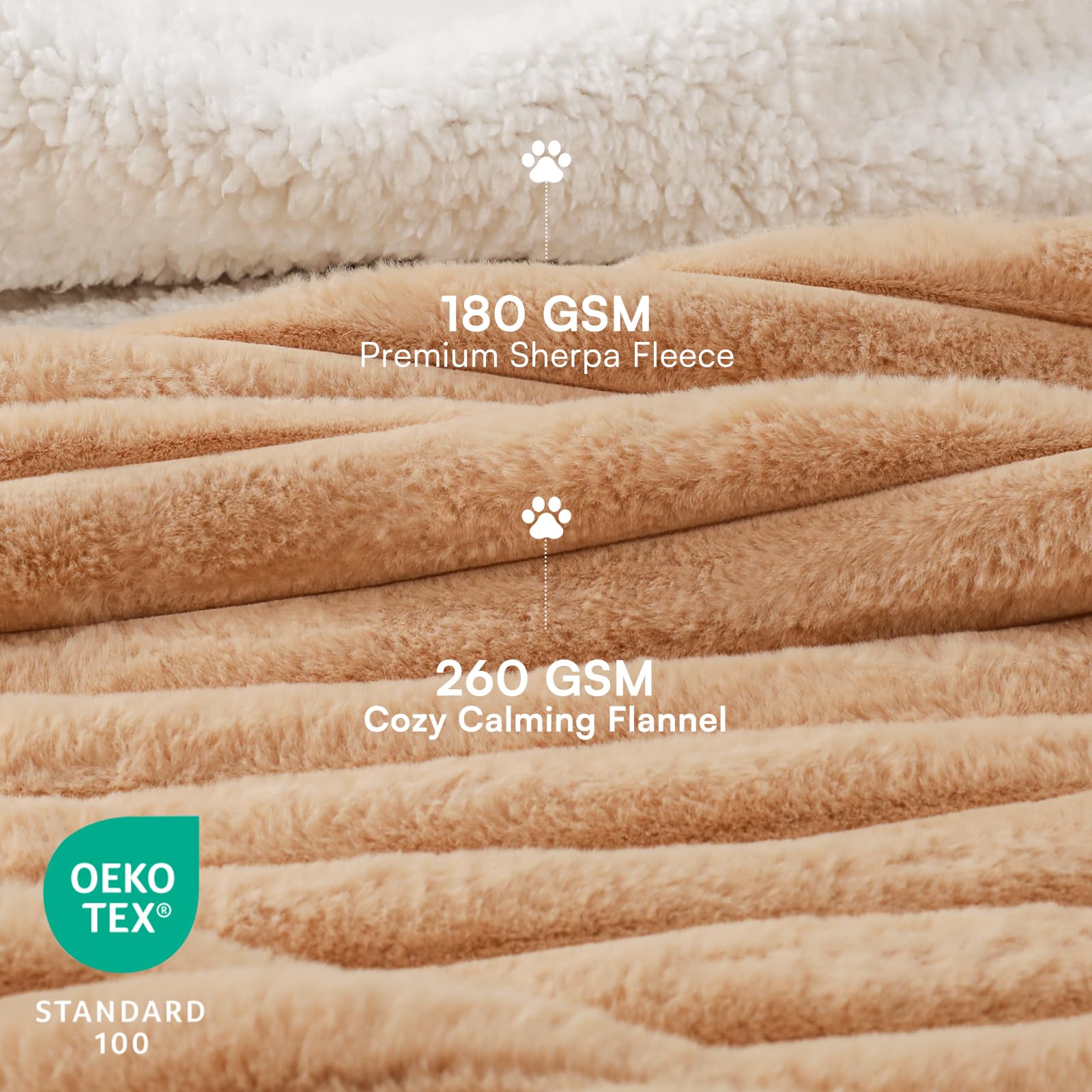 Luciphia waterproof dog blanket durable-short-pile texture resists claws during daily use