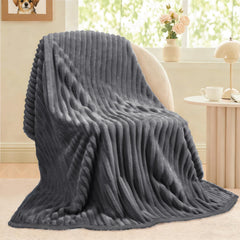 Luciphia Waterproof Dog Blanket plush flannel side close-up for cozy warmth
