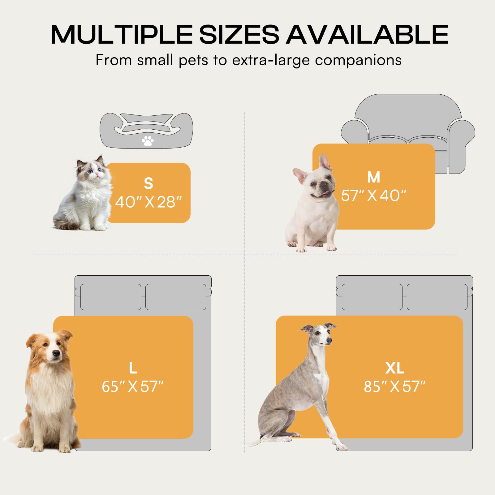 Luciphia waterproof dog blanket warm-caramel hue for stylish, comfortable pet protection