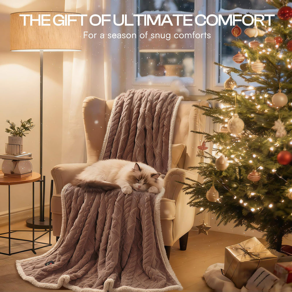 Luciphia blanket designed for car seats and pet carriers use.