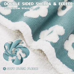 Luciphia waterproof pet blanket flower print detail adds style while shielding cushions from fur.
