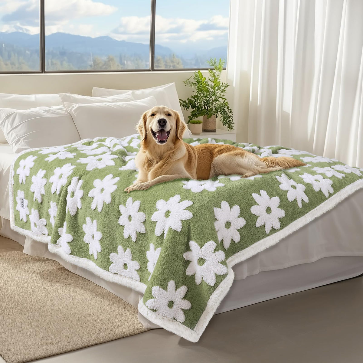 Luciphia waterproof pet blanket inner-lining protects against moisture on furniture