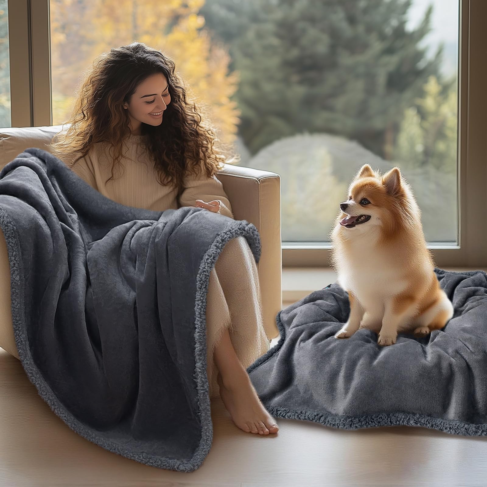 Luciphia Waterproof Pet Blanket available in multiple sizes for pets
