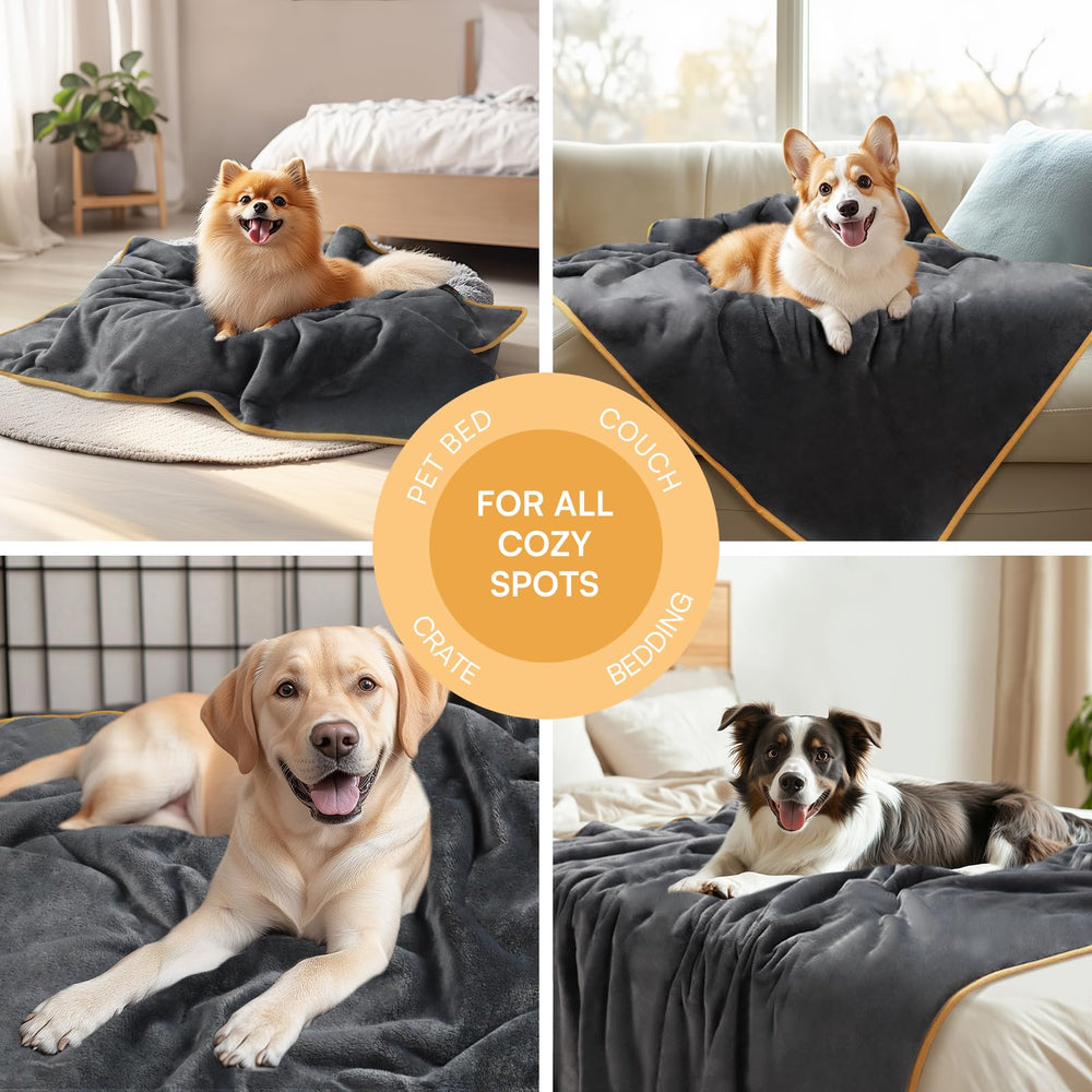 Luciphia waterproof pet blanket multi-use-application suits dogs, cats, kennels, and cars.