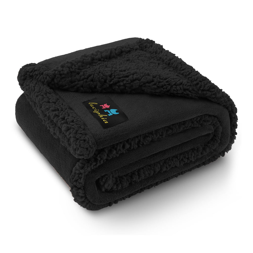Luciphia Waterproof Pet Blanket on a sofa protecting against spills and fur
