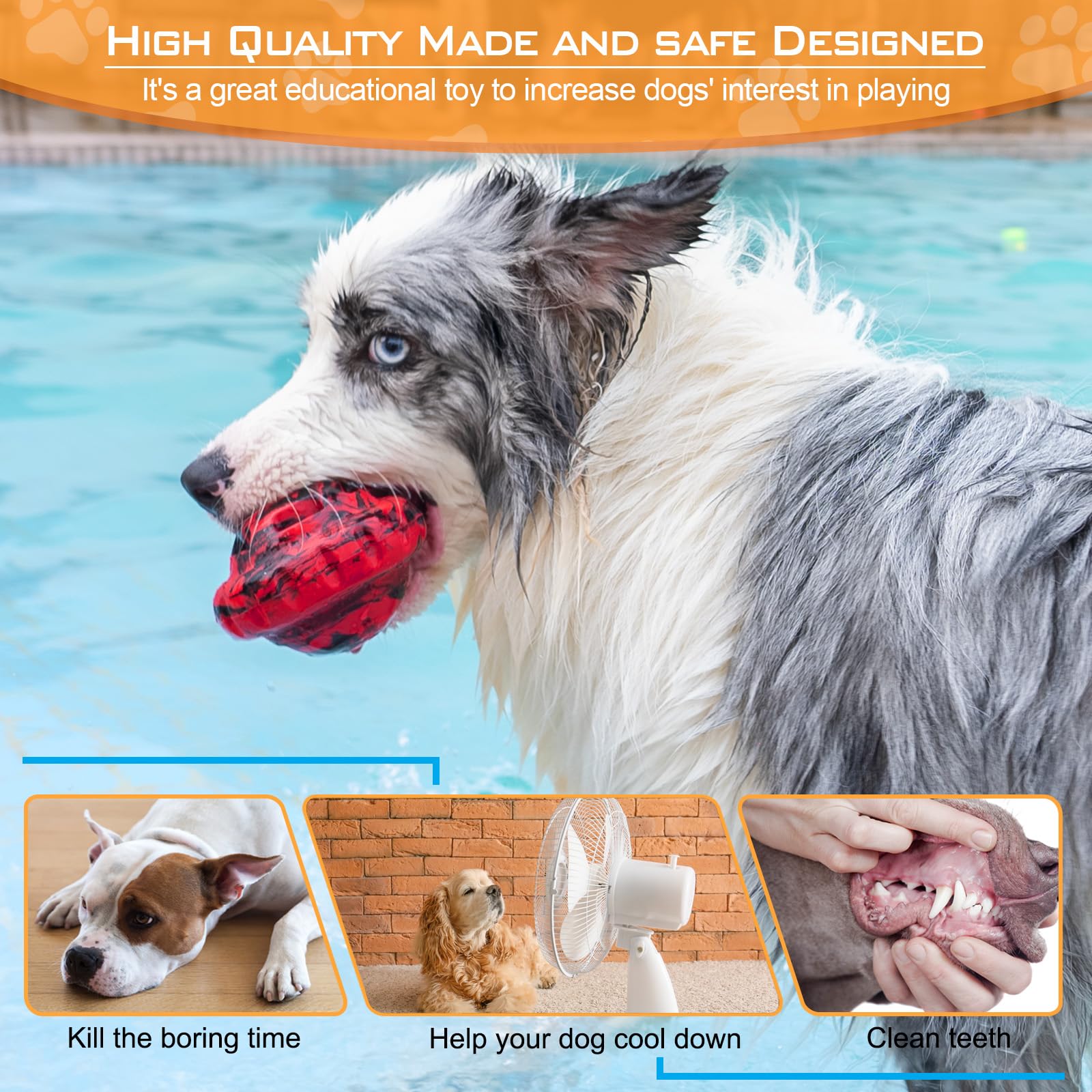 Luckdoor washable dog toy designed for easy cleaning in busy homes