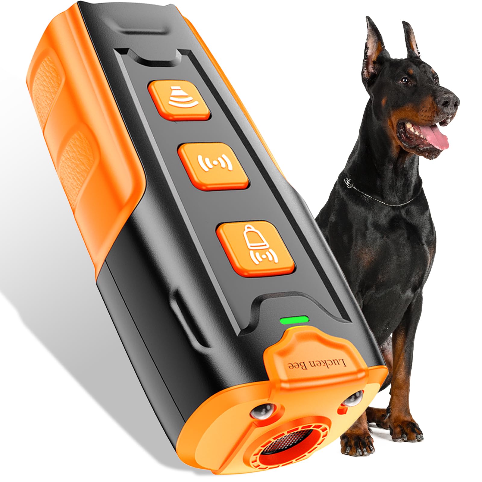 Lucken Bee dog bark deterrent with remote control for humane training at home.
