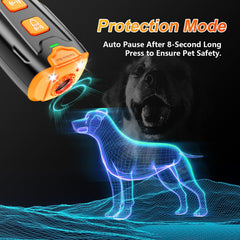 Lucken Bee sound mode demonstrates adjustable training for timid or bold dogs.
