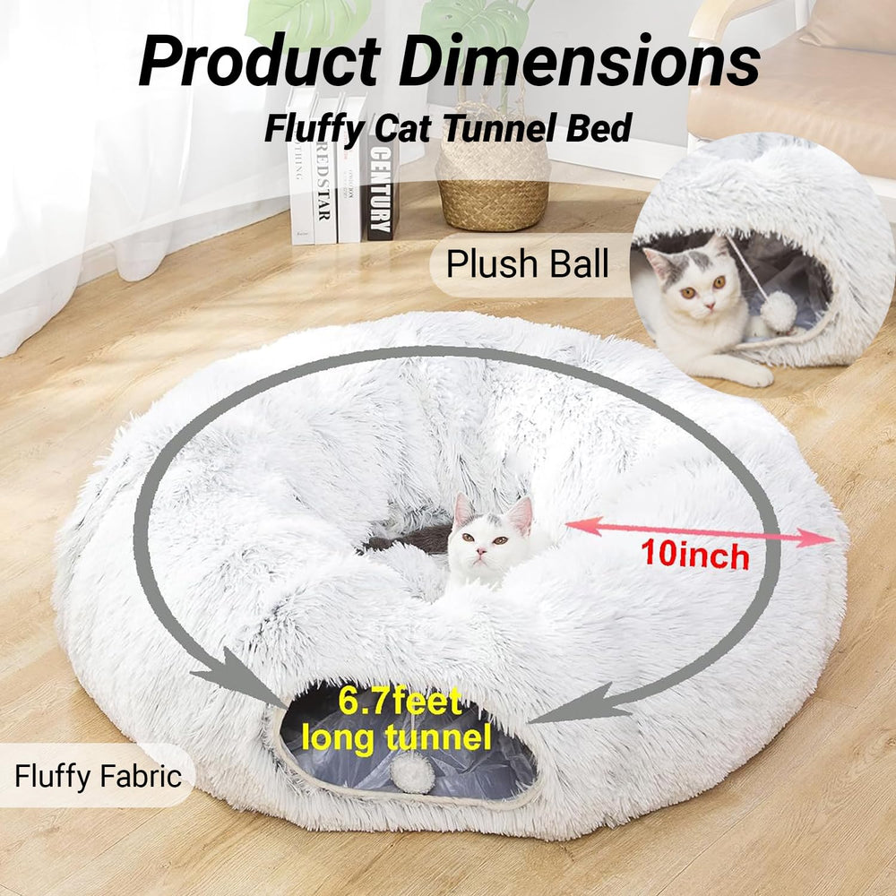 Luckitty 6-7ft tunnel length shown for extended indoor play