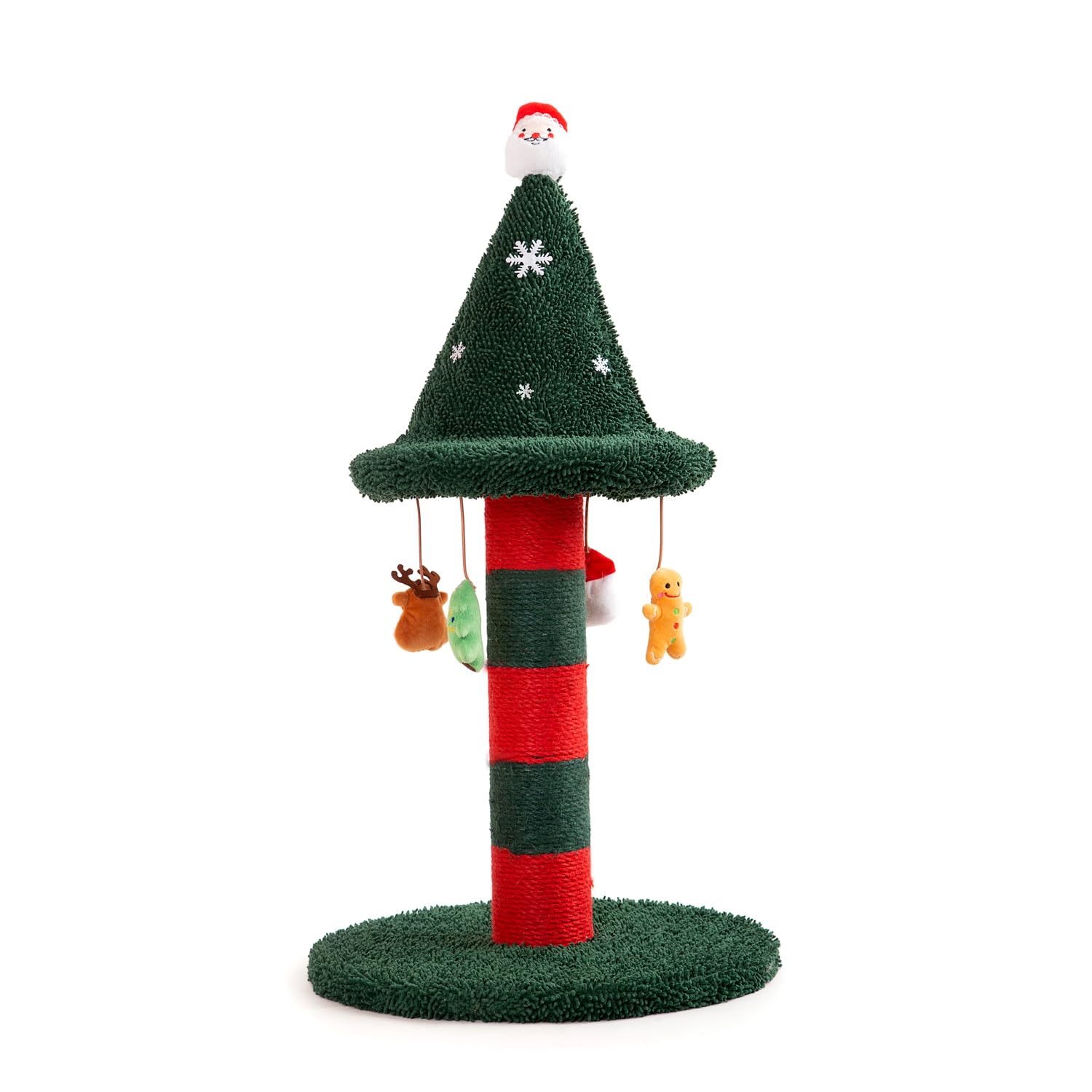 LUCKITTY cat scratching post with natural sisal rope for satisfying scratching.