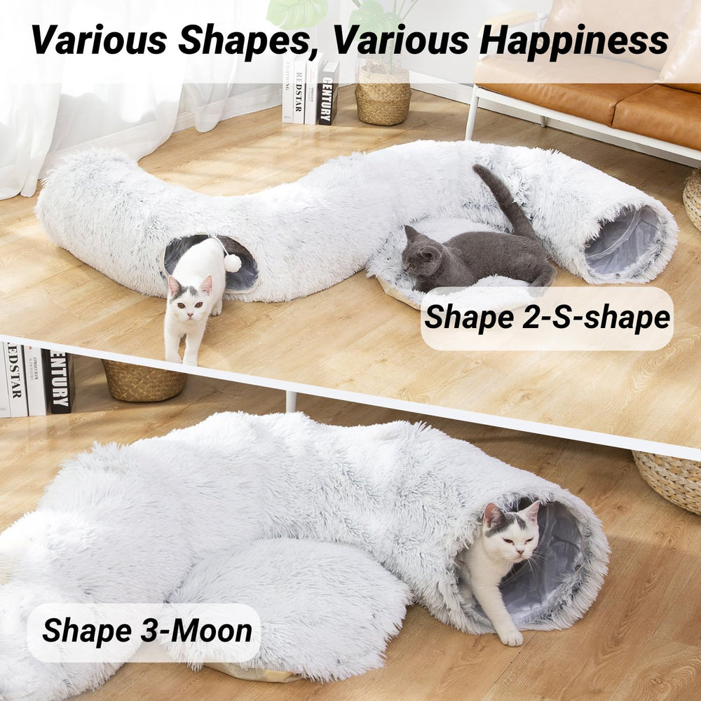 Luckitty full moon mat center design provides roomy resting space